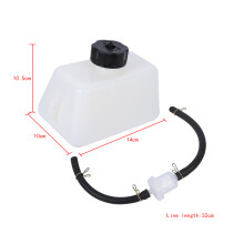 Kraftstofftank 47/49 cm³, 1 L, Weiß, 141010,5 cm Schlauch