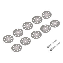 10 Stück 30 mm Diamantscheiben 8-Löcher 2 Spindeln Farbe