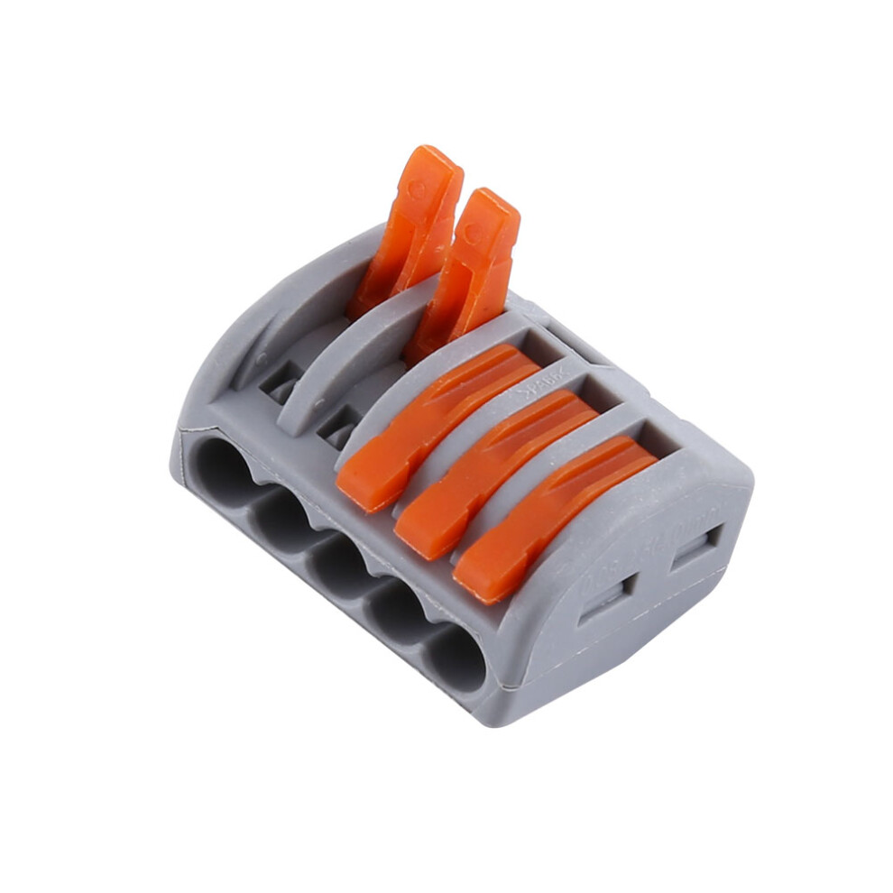 20Pcs 5-Way Reusable Spring Lever Terminal Blocks 26X21x13mm 8241382840712