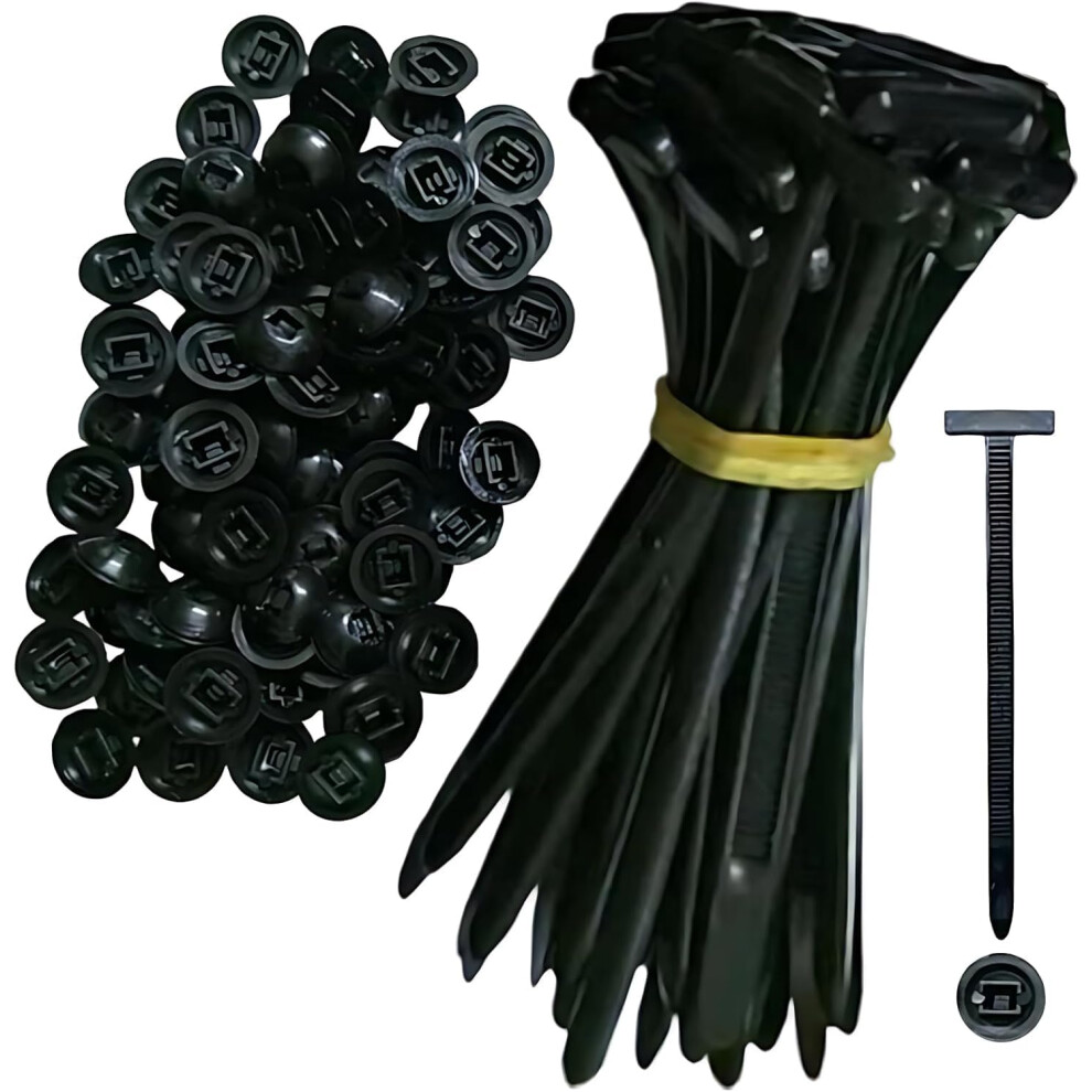 200 Pack Heavy Duty Selflocking Cable Ties Uv Resistant Nylon Zip Ties Black For Automotive And Home 9113335155558