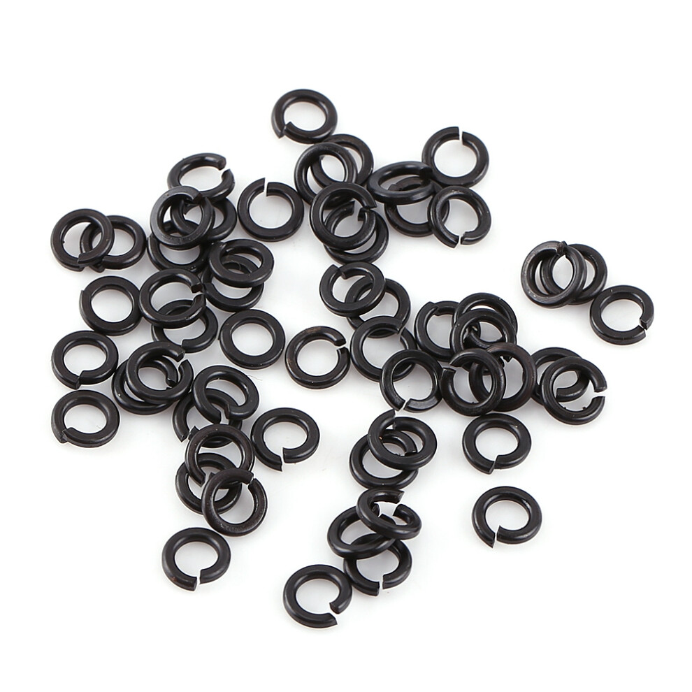 Assorted M3 Black Hex Socket Screws Bolts Nuts Washers Kit 60Pcs 8731382841098