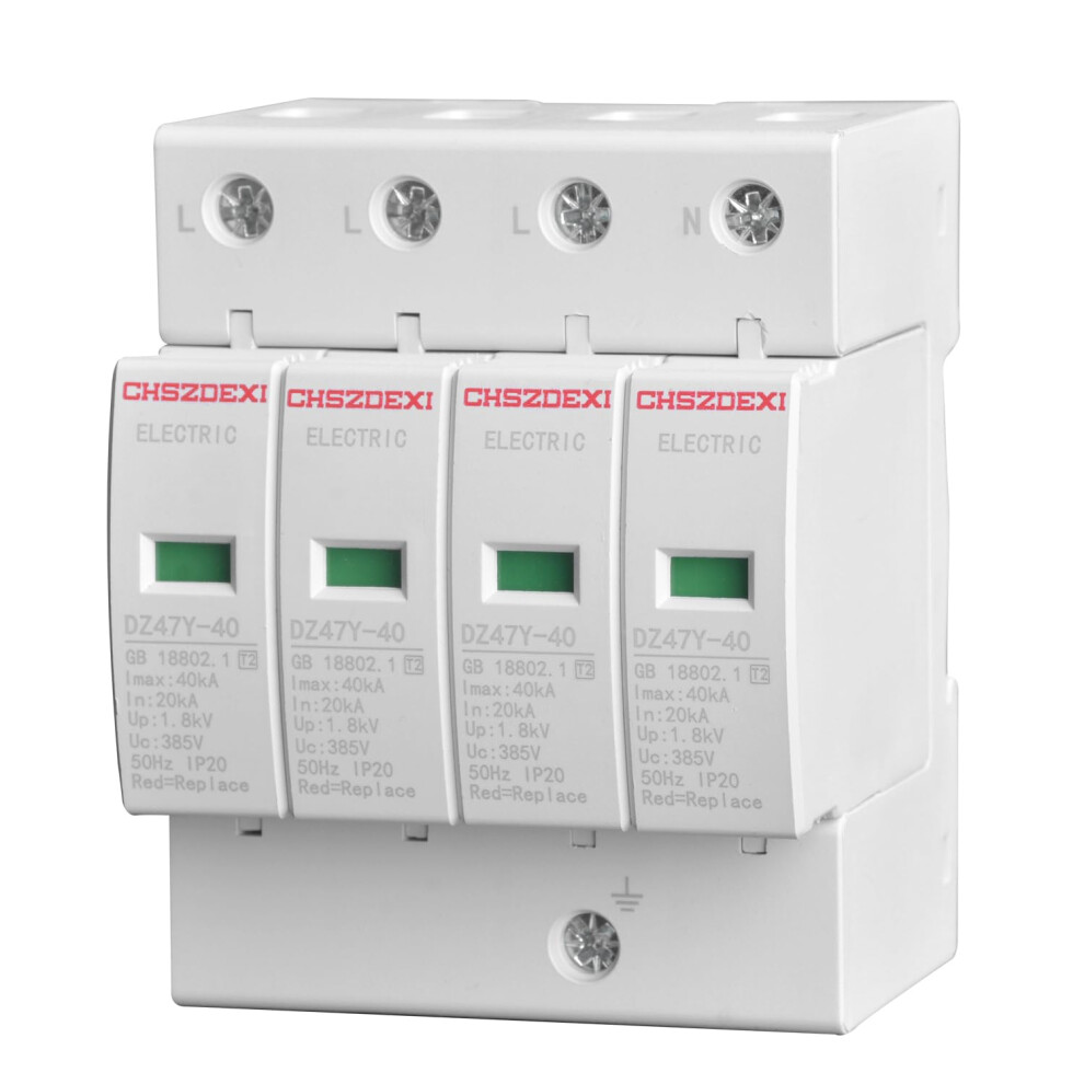 Whole House Surge Protector 4P 385V With Surge Impact Reduction And Quick Visual Status Indicator 9113335155886