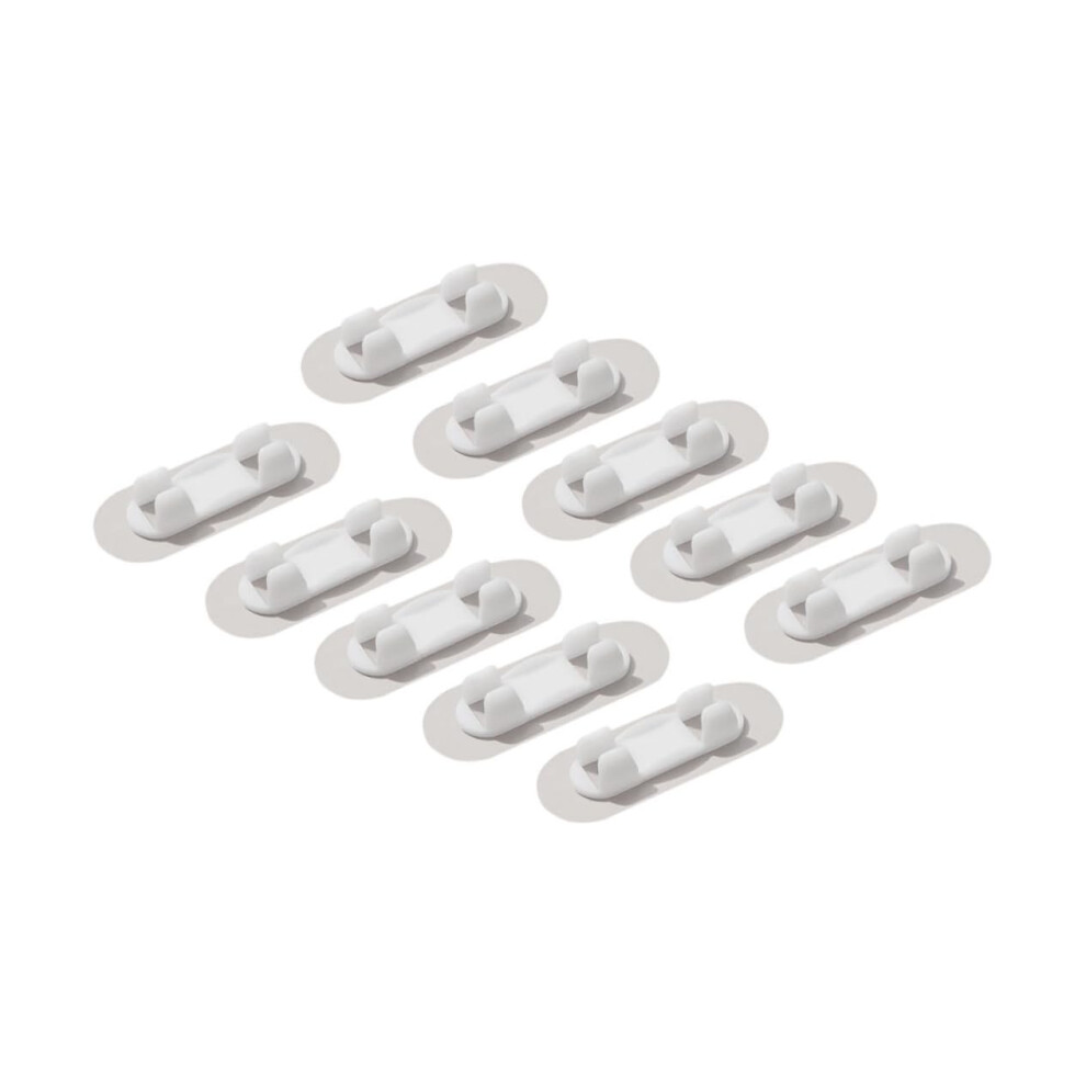 10Pcs Adhesive Cable Clips Cord Organizer For Home Office Desk Wire Management 9070919204708