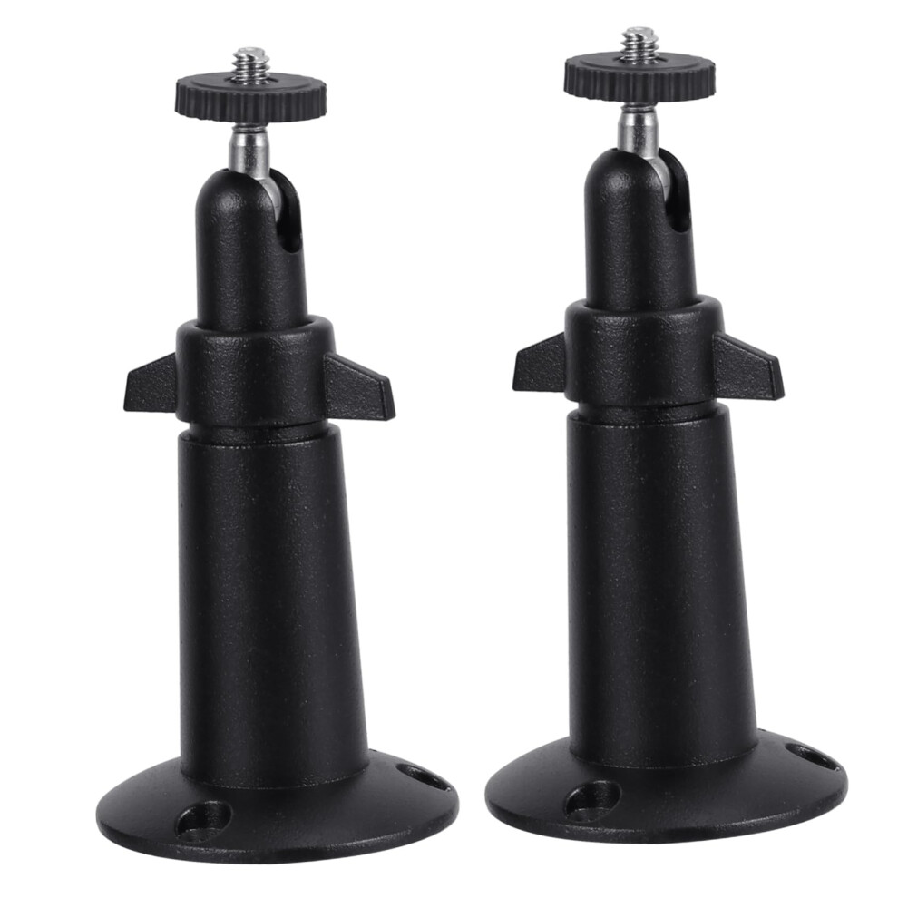 Security Camera Wall Mount Bracket 2Pack, Aluminum Alloy, 360 Adjustable, Weatherresistant, Black 9070919204753