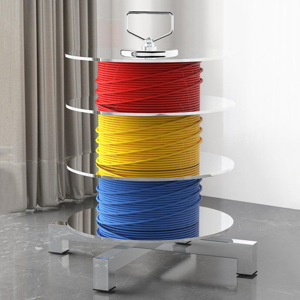 Heavy Duty Stainless Steel Cable Dispenser With Adjustable Wire Spool Rack For Electricians 9113335156418