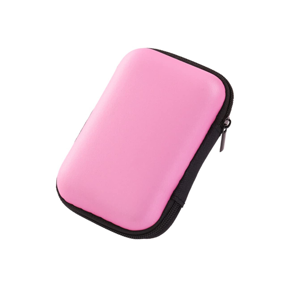 Charging Cable Organizer Eva Pouch Compact Travel Case For Usb Cables And Earphones Pink 9113335156517