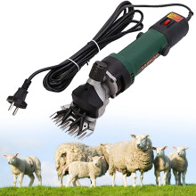 690W Electric Sheep Shears with 6Speed Control, Heavy Duty Livestock Clippers for Goats and Cattle, Dark Green 110V