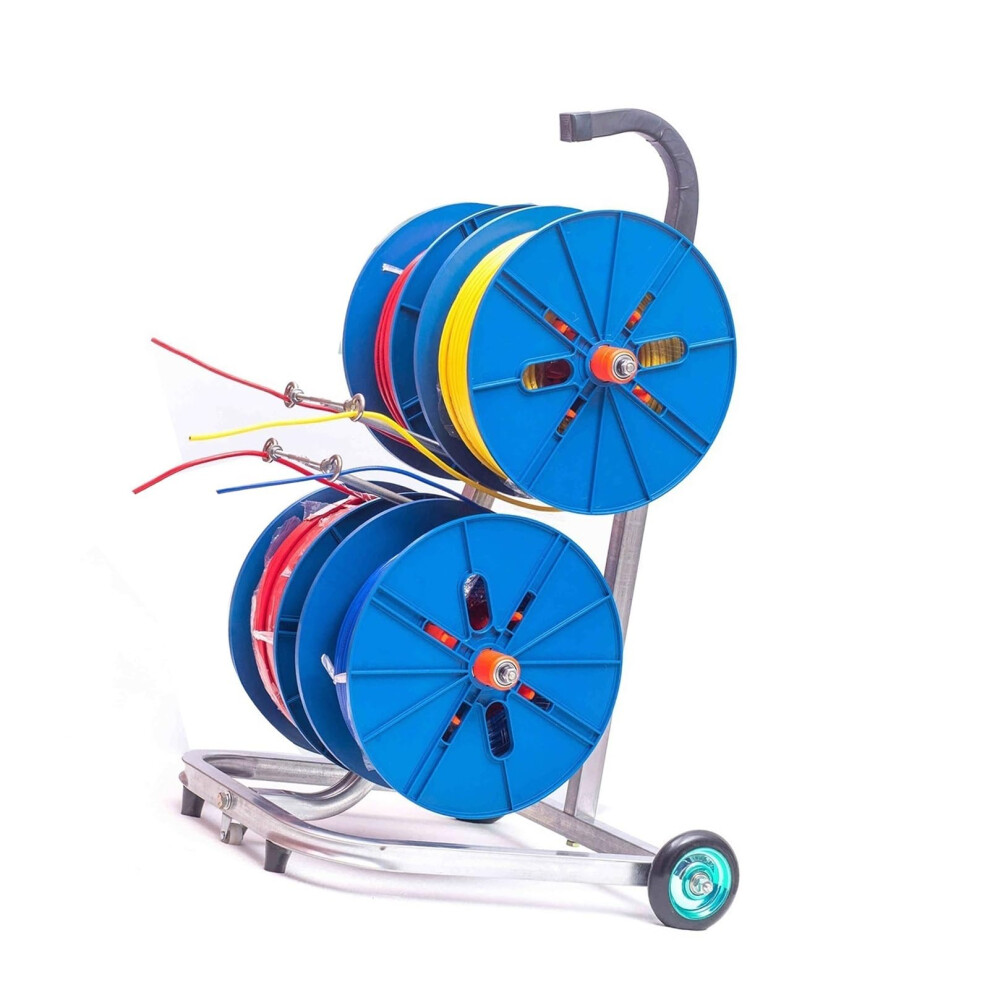 Heavy Duty Wire Reel Rack With Adjustable Core For Tangle Cable Dispensing, 45X45x81cm 9113335156593