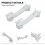 CCTV Camera Wall Mount Bracket 2pcs Outdoor Waterproof Aluminum Adjustable Angle for Security 4