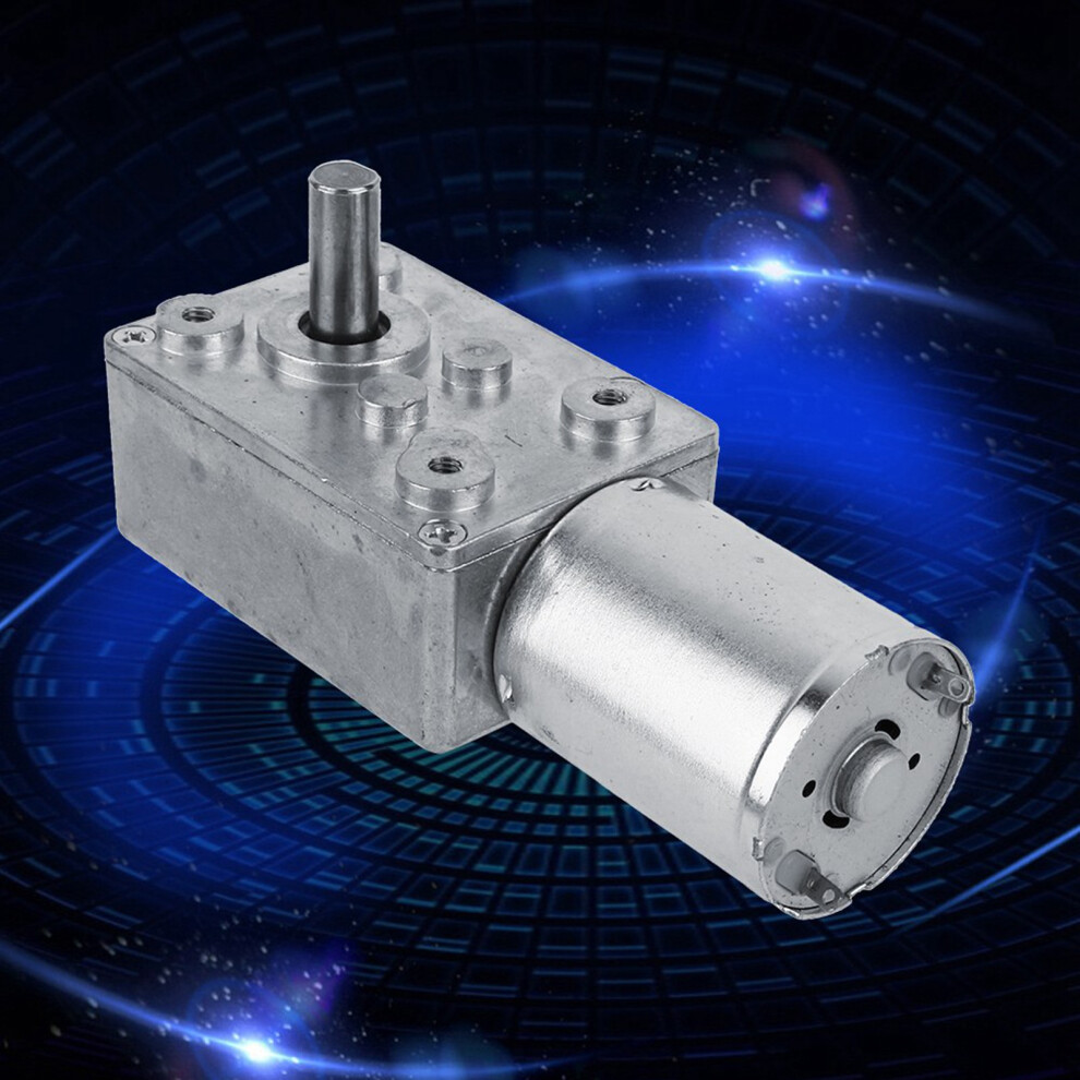 Reversible 12V Dc Worm Gear Motor 62Rpm High Torque Dual Shaft For Automation 4991382842370
