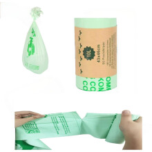 10L Compostable Trash Bags 50 Count, LeakProof Biodegradable Handle Tie Kitchen Food Scrap Bags