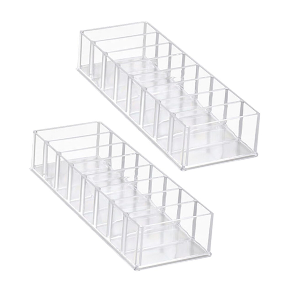 2Pcs Transparent Cable Organizer Box With Dividers For Cord Management And Tangle Storage 9113335157200