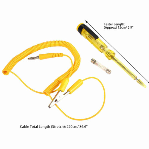 6V-24V Kfz Stromkreisprüfer - Testpen mit 220cm Kabel 1
