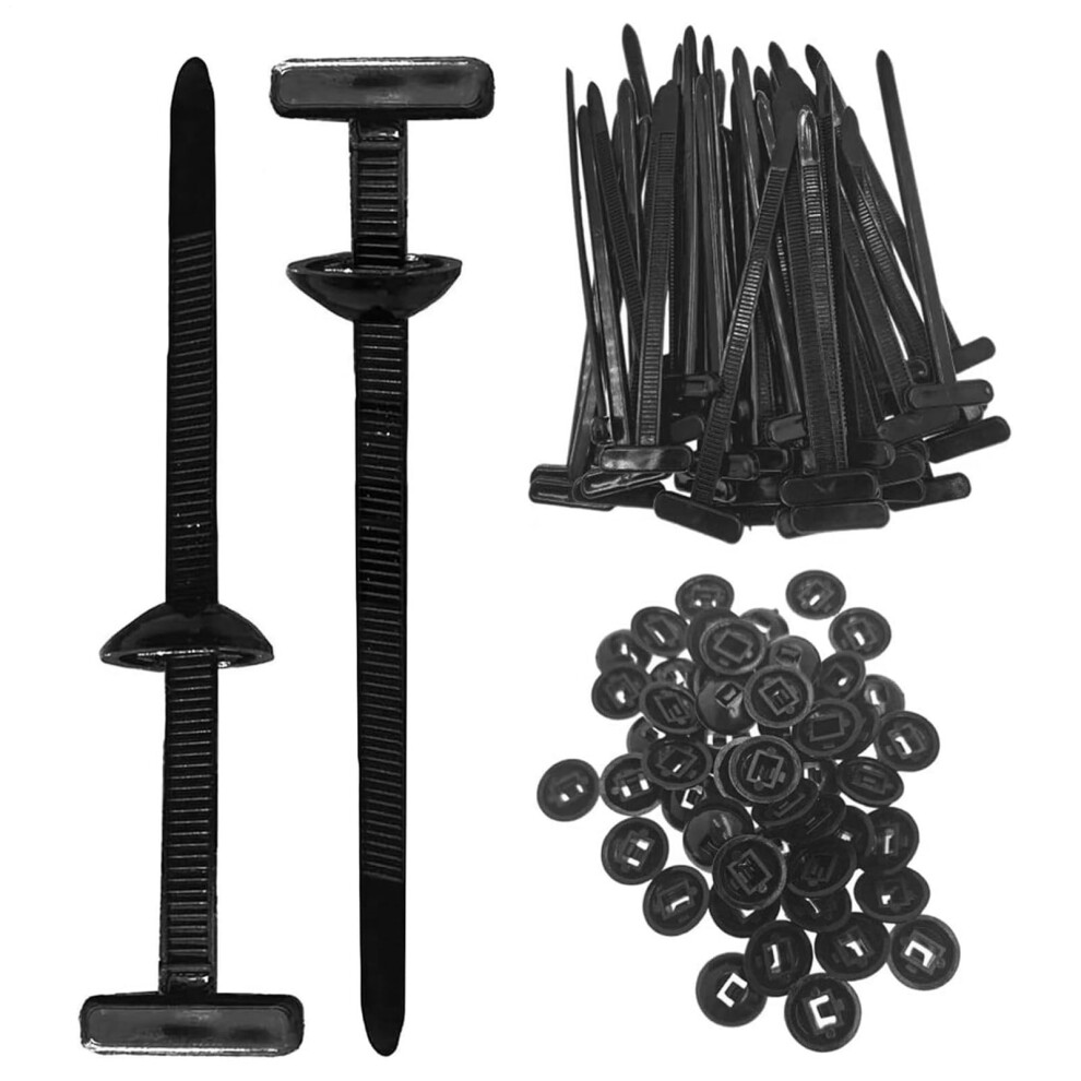 100Pcs Heavy Duty Nylon Cable Ties Uv Resistant Zip Ties With Selflocking Buckle For Outdoor And Car 9113335157286