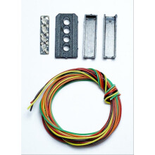 Train Tech Signal Heads Kit - 4 Aspect Outer Distant (R/Y/G/Y) OO Gauge TTSH6