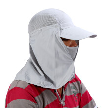 Grey UV Protection Cap with 360 Design and Quick Dry Neck & Ear Flap