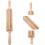 Embossed Wooden Rolling Pin with Music Note Pattern for Effortless Cookie and Pastry Baking 3