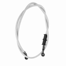 120cm Silver Braided Steel Motorcycle Brake Oil Hose Line for Enduro & Motocross