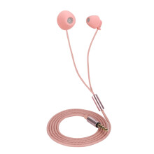 Wired Headphones With Microphone Ergonomic Fit In-Ear Headphones Noise Isolating Ear Buds Full Range Sound Lightweight Comfortable For Side Sleeping