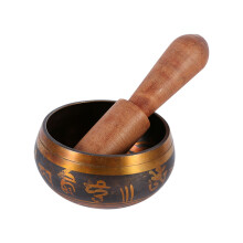 Meditation Accessories Singing Bowl Stress Relief Tibetan Copper Yoga Mindfulness Handcrafted Spiritual Healing Chakra Healing Sound Bath for Zen