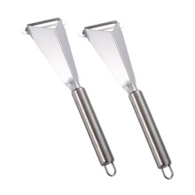 2pcs Stainless Steel Fruit Carving Knife Set with Ergonomic Handle for Precise Decorative Cutting