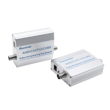 CCTV Video Signal Amplifier Set AHD CVI TVI CVBS Booster Long Distance AntiJamming Transmitter Receiver