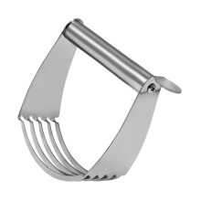 Stainless Steel Dough Cutter with Ergonomic Grip, Professional Pastry Scraper for Baking