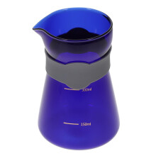 Glass Coffee Kettle with Scale, HeatResistant Pour Over Pot with Thick Handle for Home and Office