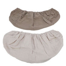 2pcs Cotton Changing Pad Cover Light Tan Apricot for 82x41cm Table