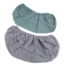 Soft Cotton Changing Pad Cover for 82x41cm Baby Table Green Grey