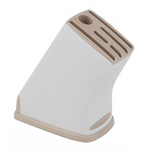 Kitchen Knife Block Coffee Color Knife Holder SpaceSaving Secure Storage Rack for Countertop