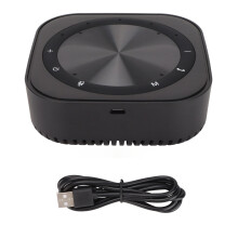 Professional Conference Speakerphone, Omnidirectional Microphone With Advanced Ai Noise Reduction And Echo Cancellation, Portable And Lightweight For