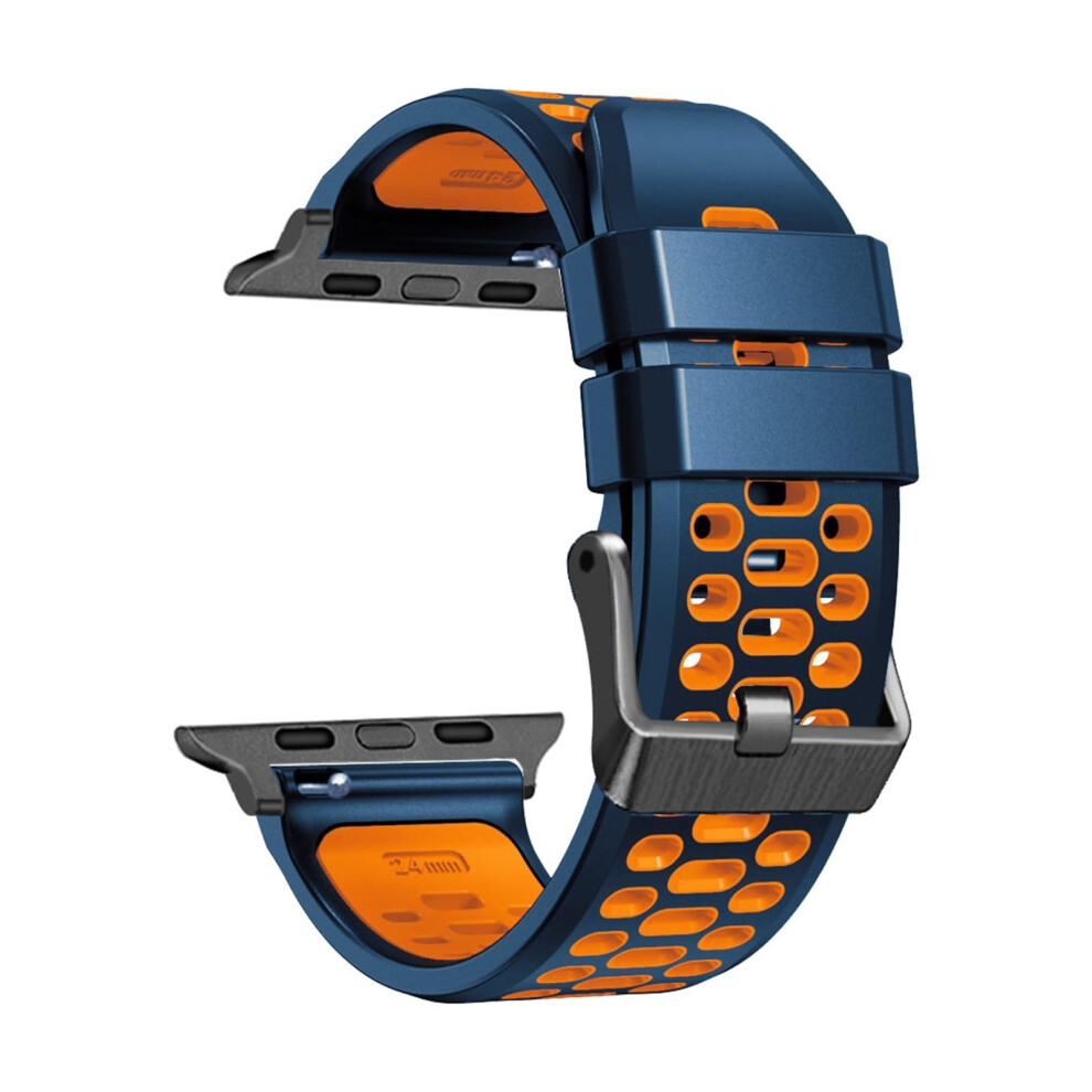 Band For Apple Watch Fkm Rubber Strap For Ultra 49Mm 45Mm 44Mm Durable Adjustable Sport Replacement 9113335159990
