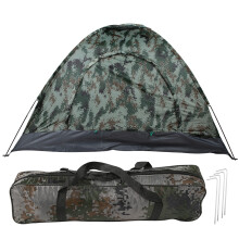 Lightweight Camping Tent Shelter, Anti-smell Retainer Interior with Stable Pole Framework, Anti-tear Protective Netting Reinforced for 3-4 Person