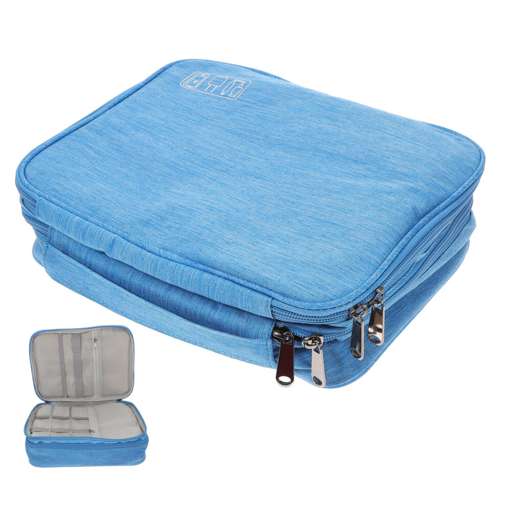 Electronics Organizer Bag With Multicompartment Storage, Travel Cable Pouch For Chargers And Cords 9070919211874