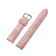 Pink Nylon Watch Strap 10mm Quick Release Canvas Band with Black Buckle Stylish Lightweight