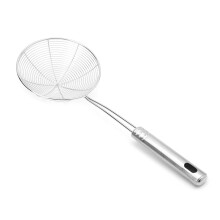 Stainless Steel Spider Strainer Skimmer Ladle with Long Handle for Frying and Boiling