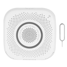 Smart Gas Detector With Voice Command Support Tuya Integration Wi-Fi Remote Monitoring Semiconductor Sensor Auto Valve Shut Off Led Strobe Alarm