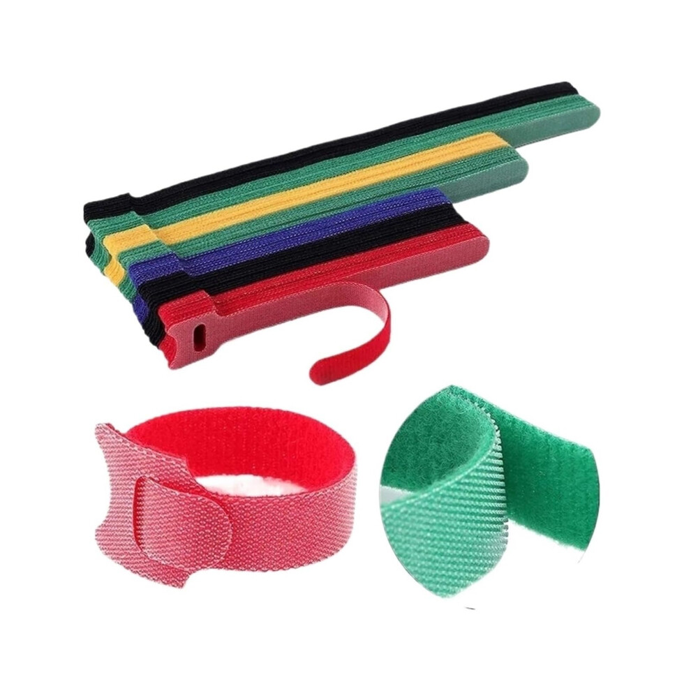50Pcs White Tshaped Reusable Nylon Cable Ties 1.2Cm X 20Cm For Cord Management And Labeling 9070919212857