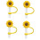 Silicone Sunflower Straw Covers Reusable Splash Proof Dustproof Tips for Stanley Cup 1