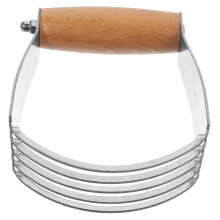 Stainless Steel Dough Cutter and Pastry Blender for Baking with Ergonomic Handle Easy to Clean