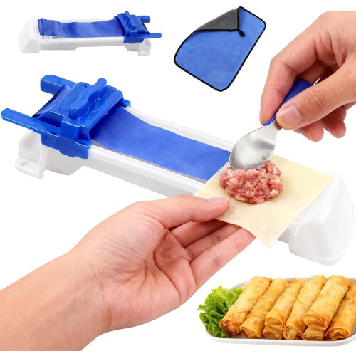 Sushi Roller Machine and Spring Roll Maker, MultiPurpose Wrapping Tool for Home Kitchen, 1PCS 1