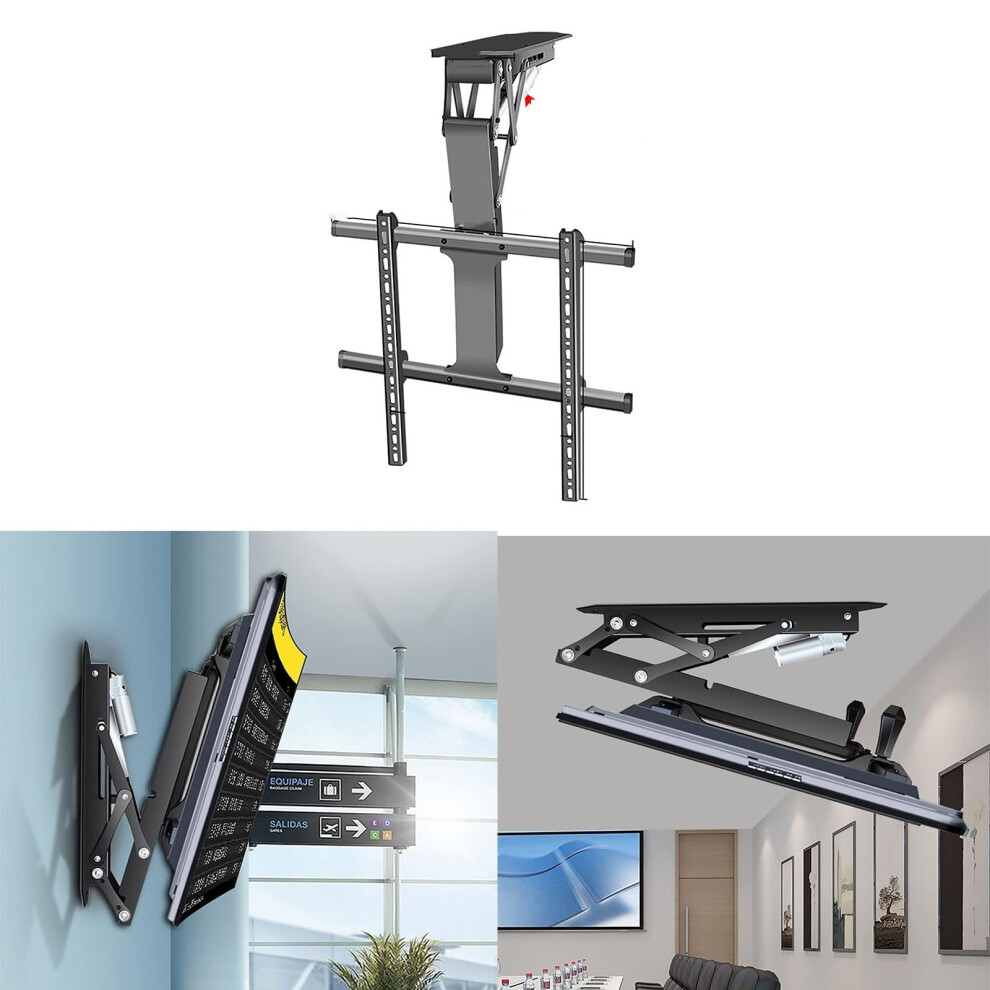 Motorized Ceiling Tv Mount With Remote, 3270 Inch Electric Lift, Adjustable Tilt And Memory 9070919213670