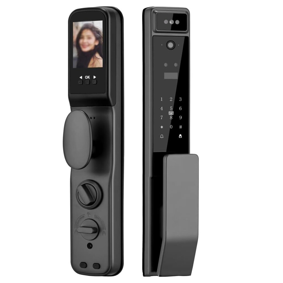 Smart Fingerprint Door Lock With App Control, Multi Unlock Methods, Zinc Alloy Home Security 9113335163539