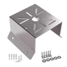 CCTV Camera Corner Mount Stainless Steel Weatherproof Bracket for Outdoor Security and Lighting
