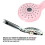 Pressurized ABS Handheld Shower Head, Pink, 2 Modes, 232.7x100mm 3