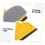 Silicone Squeegee for Shower Glass Doors and Mirrors, Scratch Durable Edge, Compact Storage 3