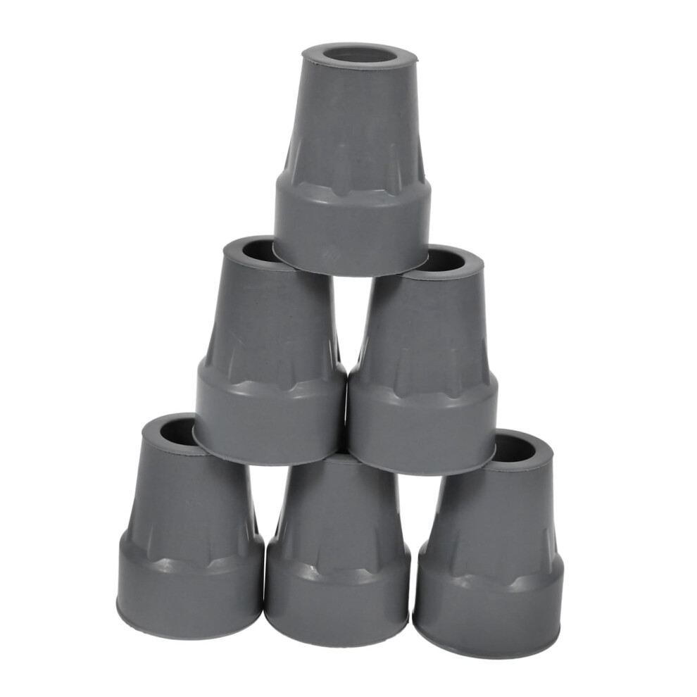 6pcs Replacement Rubber Cane Tips for Walking Sticks â Durable Foot Pads for Enhanced Traction and Stability