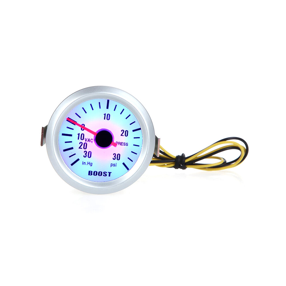 Turbo Boost Vacuum Gauge 2" 52Mm 0-30In.hg/Psi Led Blue 4641382850232