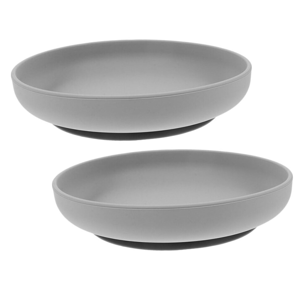 Adaptive Eating Utensils with Silicone Senior Plate, Anti Spill Divided Design for Elderly and Disabled